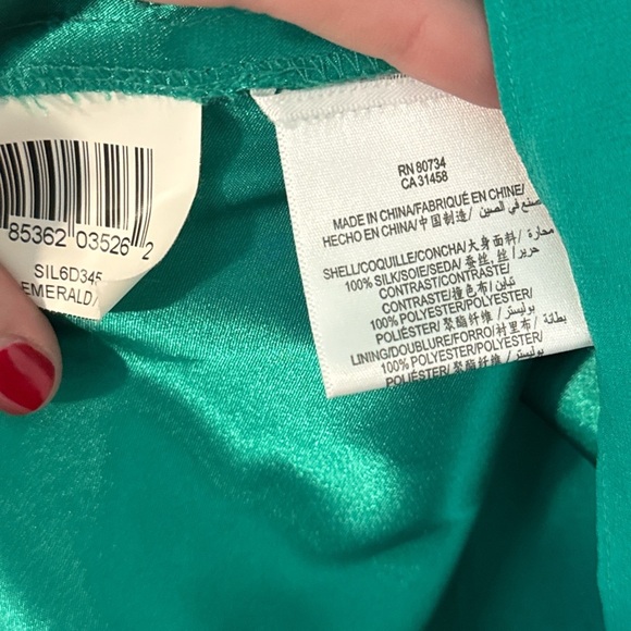 BCBGMAXAZRIA Silk Mini Babydoll Dress - Picture 8 of 9